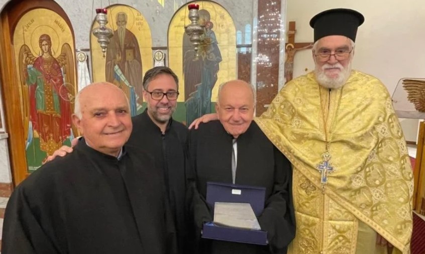 Τιμήθηκε ο γηραιότερος εν ενεργεία ιεροψάλτης της Αυστραλίας