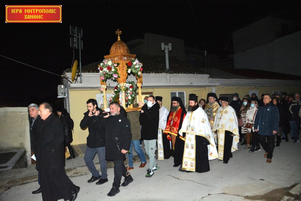 Λιτάνευση της Ιεράς Εικόνας του Αγίου Τρύφωνα στην Ξάνθη