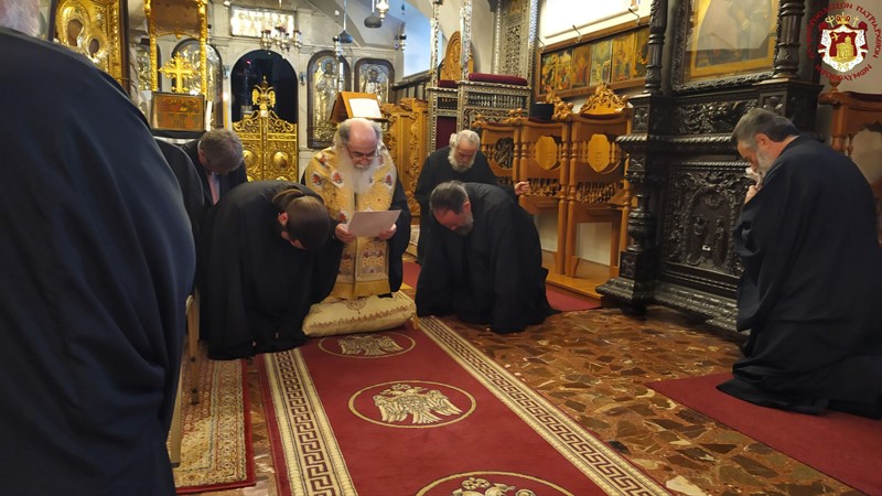 THE PRAYER OF FORGIVENESS AT THE PATRIARCHATE