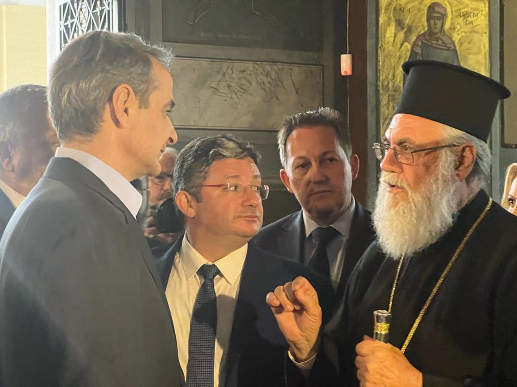 Τον Ιερό Ναό του Αγίου Βλασίου επισκέφθηκε ο Πρωθυπουργός στις Αχαρνές