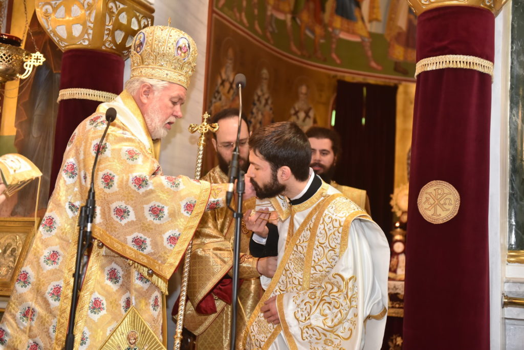 Χειροτονία διακόνου από τον Μητροπολίτη Βελγίου στην Αθήνα