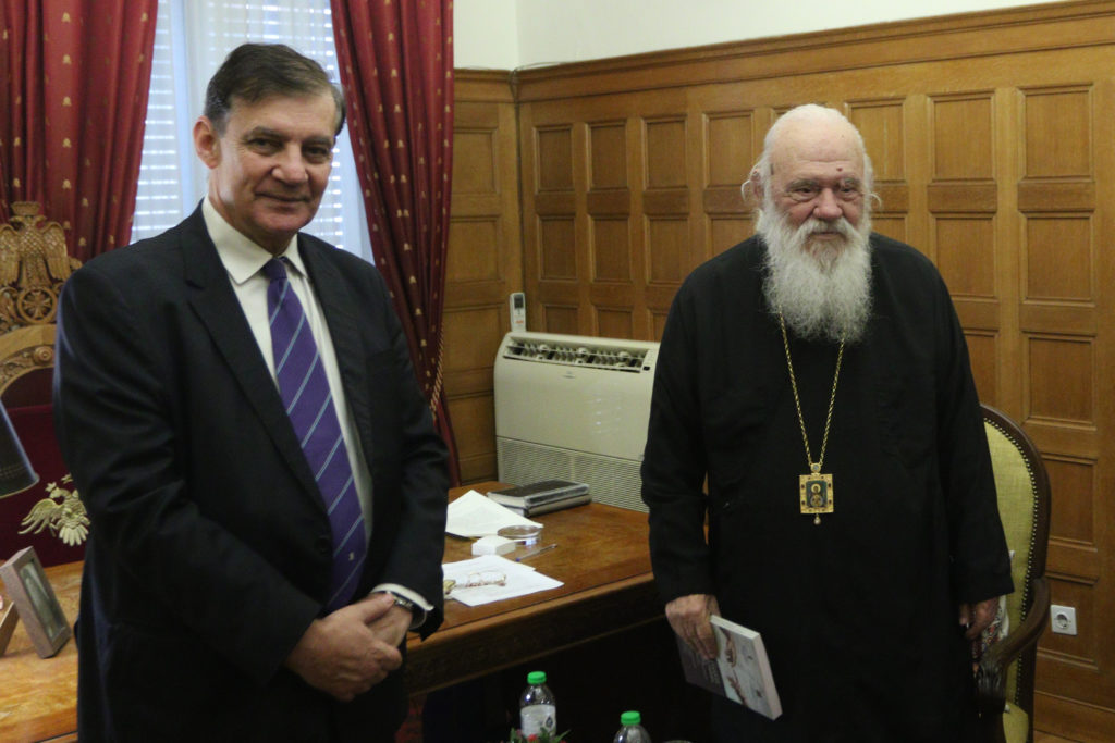 Συνάντηση με τον Πρύτανη του ΕΚΠΑ είχε ο Αρχιεπίσκοπος Ιερώνυμος