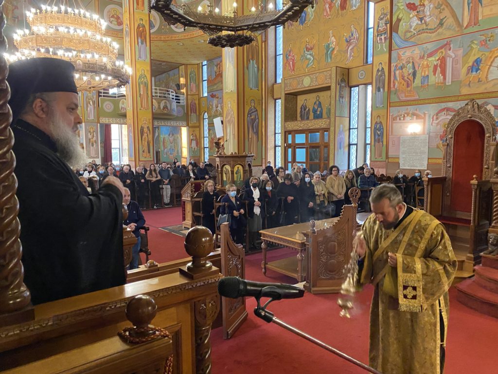 Ο Μητροπολίτης Κιτίου στην Ιερά Μονή Αγίου Γεωργίου Κοντού για τον Εσπερινό της Συγχωρήσεως