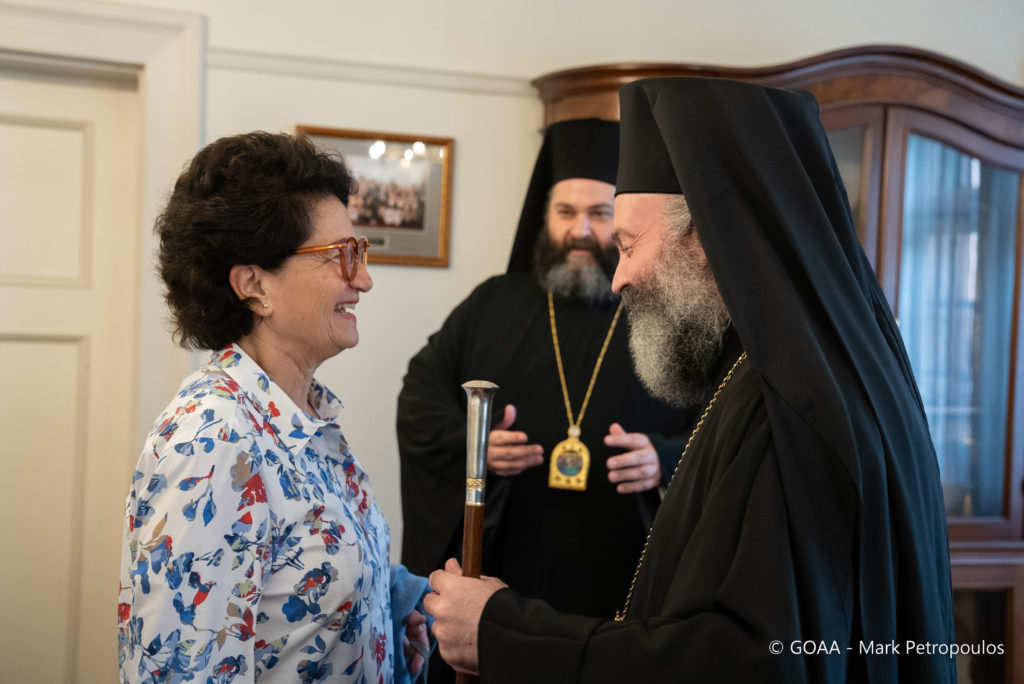 Η Άλκηστις Πρωτοψάλτη επισκέφθηκε τον Αρχιεπίσκοπο Αυστραλίας