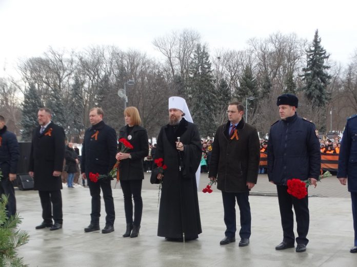 Глава Кубанской митрополии принял участие в памятном митинге в честь 80-летия освобождения Краснодара от немецко-фашистских захватчиков