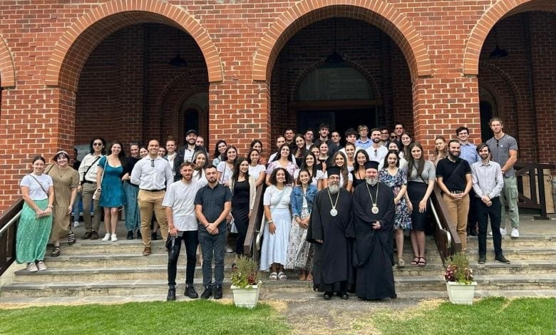 Youth from Melbourne and Sydney at the Holy Monastery of Panagia Gorgoepikoos, Geelong