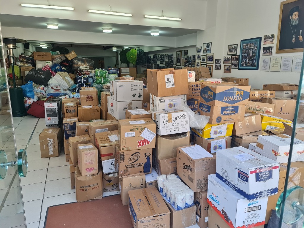 Ξεκίνησε η αποστολή αγάπης της Ιεράς Μητρόπολης Χαλκίδος προς τους σεισμόπληκτους