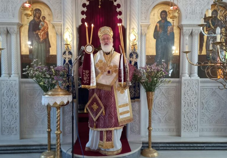 Ο Μητροπολίτης Αρκαλοχωρίου στο Λύττο-Ξυδά την Κυριακή της Τυρινής