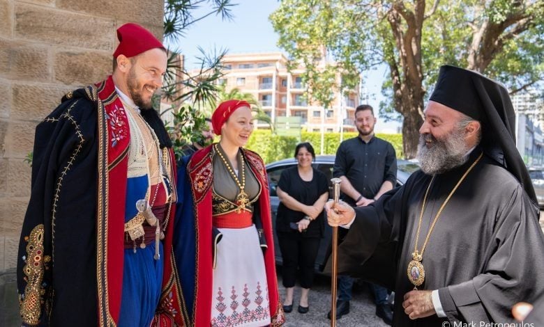 Cretan Dance Teachers and Instrumentalists visit His Eminence Archbishop Makarios of Australia