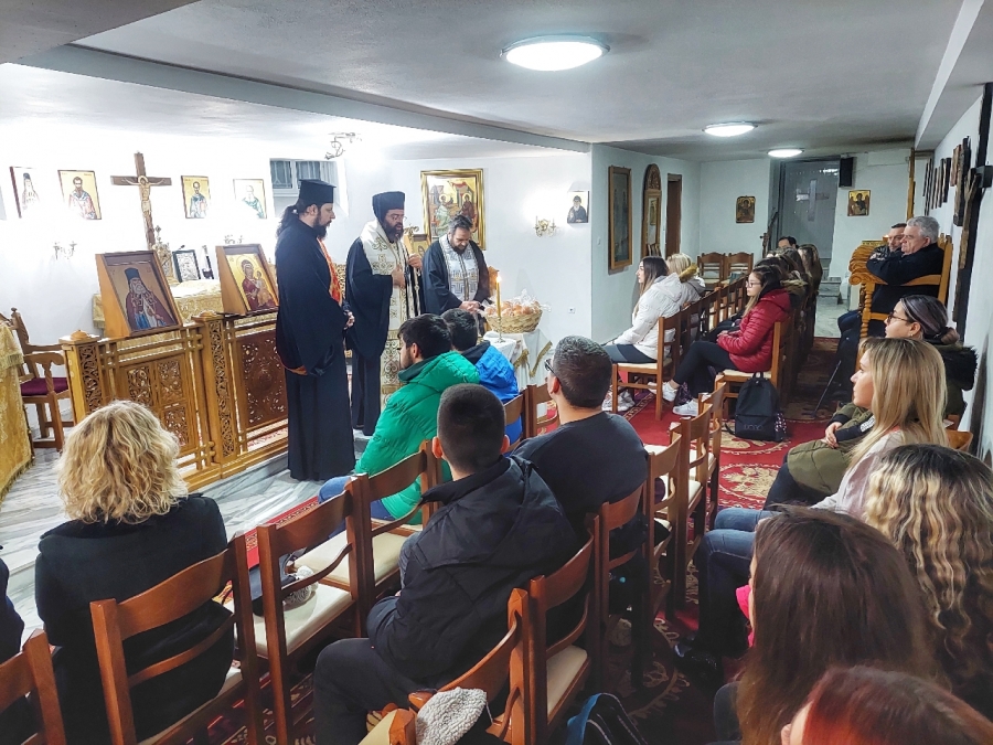 Ο Μαρωνείας Παντελεήμων στο Κοινωνικό Φροντιστήριο της Ιεράς Μητρόπολης