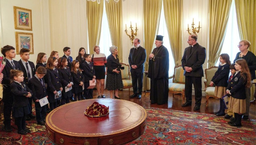Archdiocesan District Parochial Schools Visit Archbishop Elpidophoros at Archdiocese