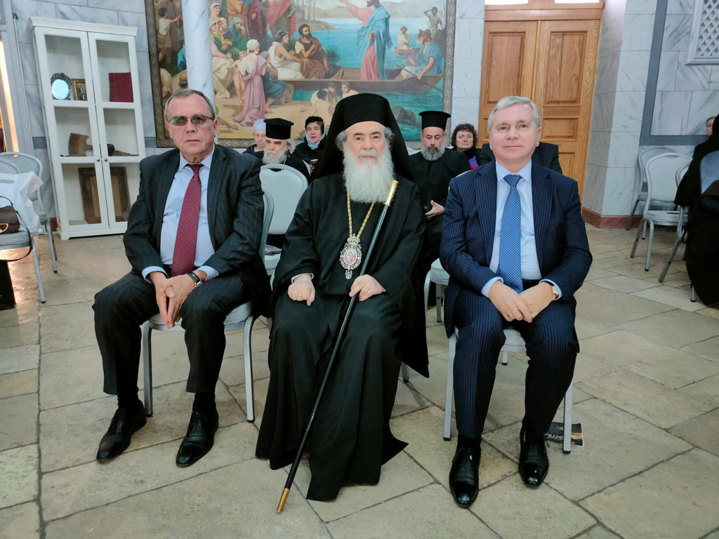 Блаженнейший Патриарх Феофил принял участие в торжественном мероприятии на Сергиевском подворье в Иерусалиме