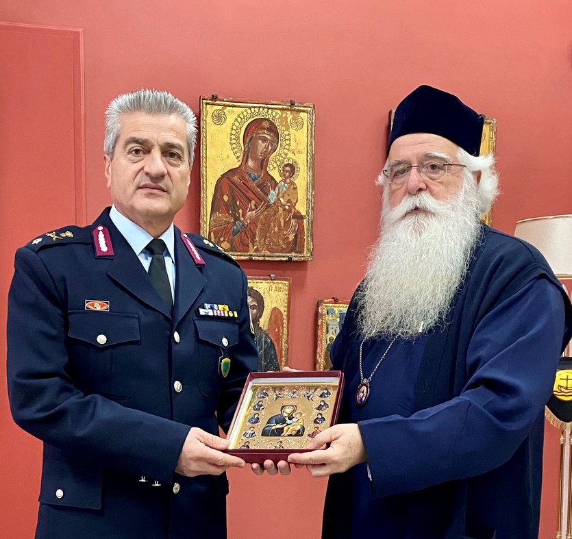 Επίσκεψη νέου Περιφερειακού Αστυνομικού Διευθυντή Θεσσαλίας στον Μητροπολίτη Δημητριάδος