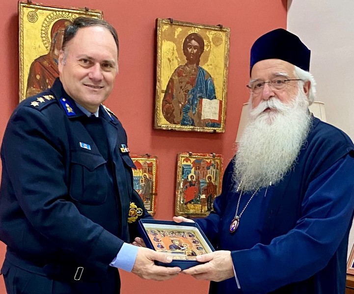 Επίσκεψη του νέου Διοικητή ΔΙΠΥΝ στον Μητροπολίτη Δημητριάδος