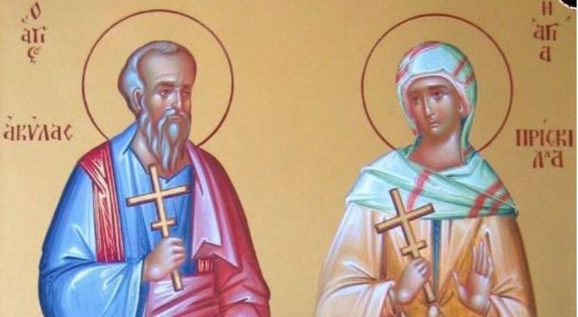 Feast day of the Apostles Aquila and Priscilla