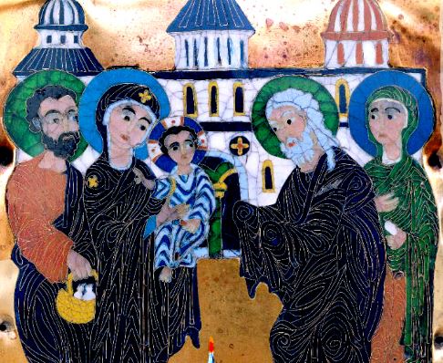 სანთლების კურთხევის წესი ”მირქმა-მიგებების” დღესასწაულთან დაკავშირებით