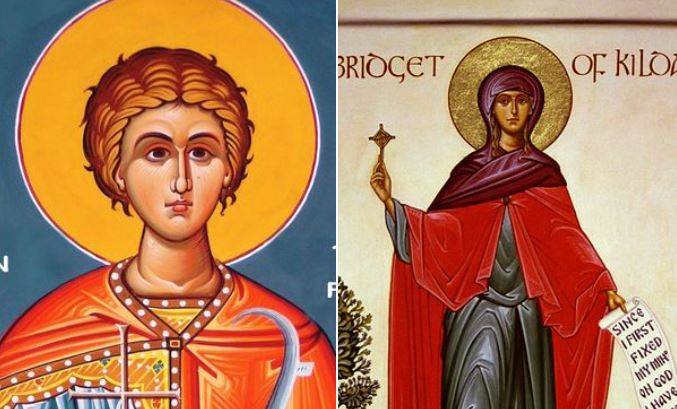 Dëshmor Trifoni. Dëshmorët Perpetua, Felicitia etj. Oshënare Brixhida në Irlandë. Oshënar Petro në Galati