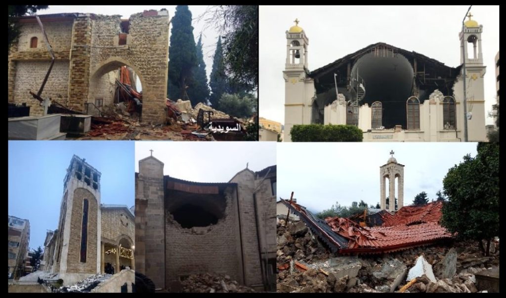 Η «πληγωμένη» Ορθοδοξία στη Συρία και την Τουρκία: Δεκάδες ναούς κατέστρεψε ο φονικός σεισμός
