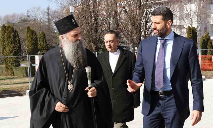 Συνάντηση Πατριάρχη Σερβίας με τον δήμαρχο Βελιγραδίου 