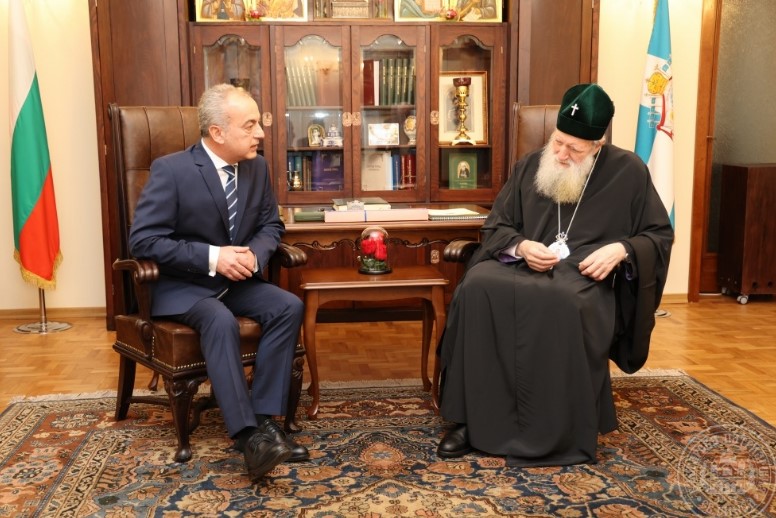 Patriarch of Bulgaria Neofyt receives caretaker PM Donev