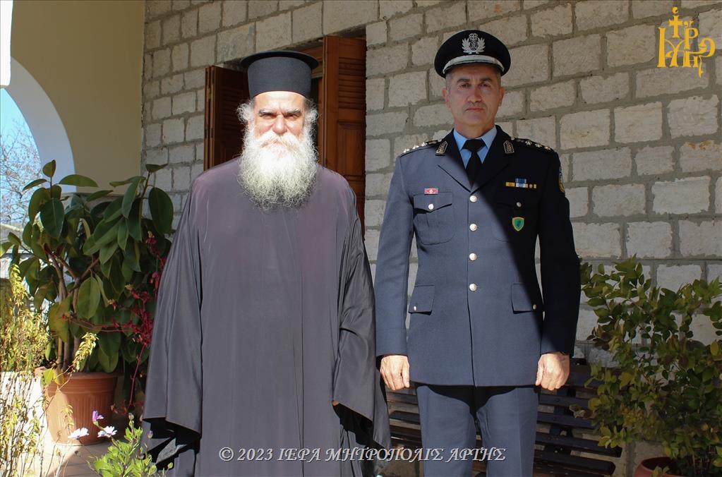 Στον Μητροπολίτη Καλλίνικο ο νέος Διευθυντής της Διεύθυνσης Αστυνομίας Άρτας