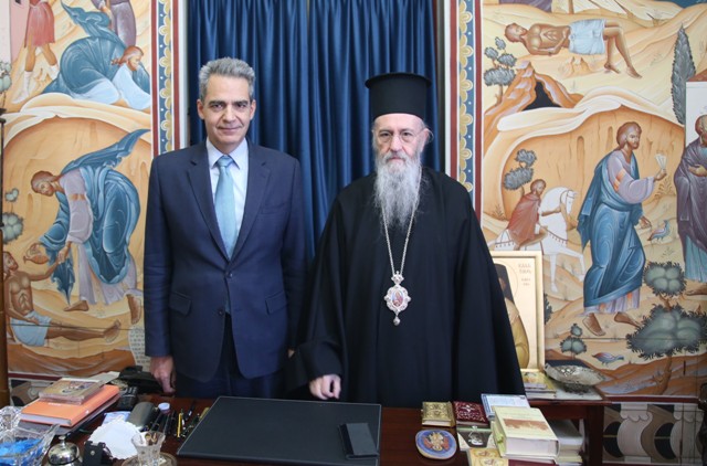 Συνάντηση Μητροπολίτη Ναυπάκτου με τον Υφυπουργό Παιδείας Άγγελο Συρίγο