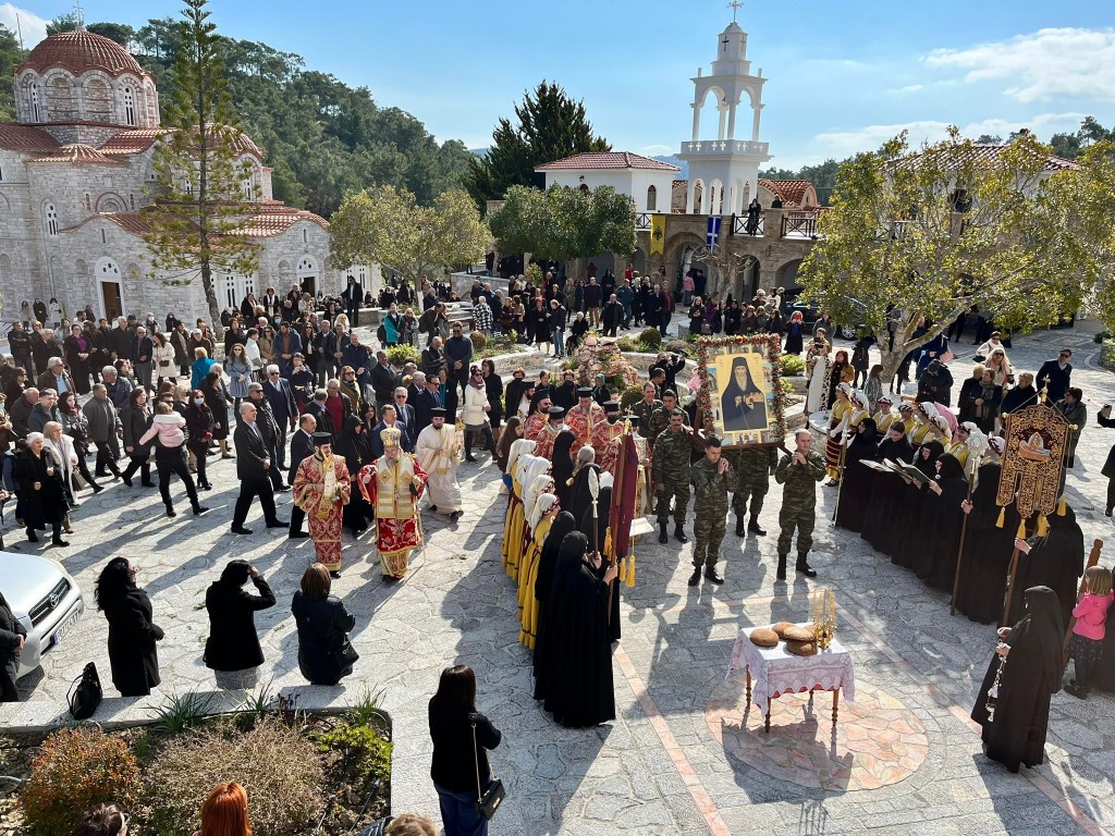 Πλήθος προσκυνητών στη πανήγυρη του Οσίου Μελετίου στη Ρόδο