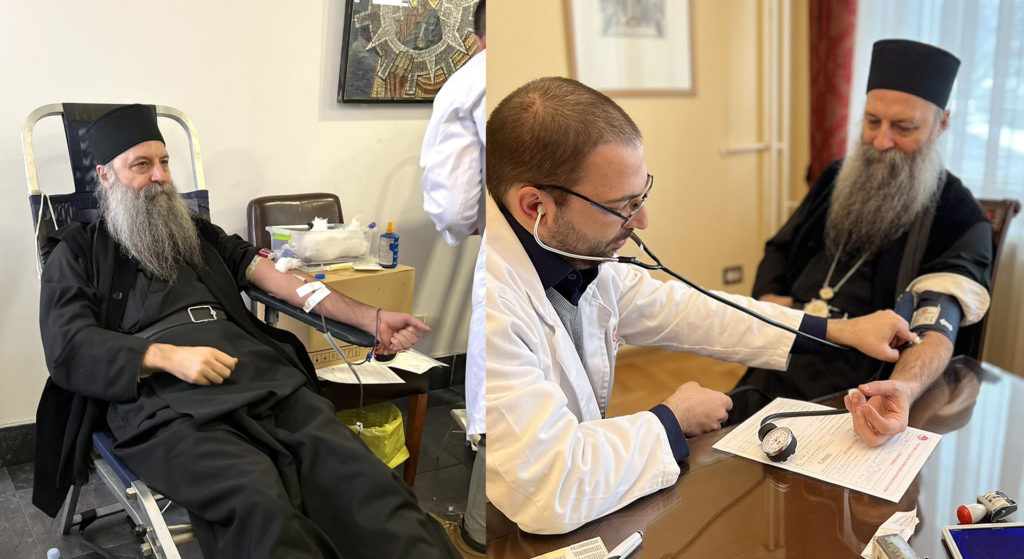 Συνεπής στο ραντεβού του με την αιμοδοσία ο Πατριάρχης Σερβίας