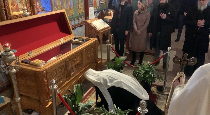 Patriarch of Serbia Porfirije officiates at Serbian Orthodox Monastery of Nova Gračanica in Libertyville, IIl.