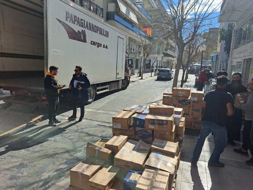 Μητρόπολη Κορίνθου: 12 τόνοι με τρόφιμα για τους στους σεισμόπληκτους της Τουρκίας και Συρίας