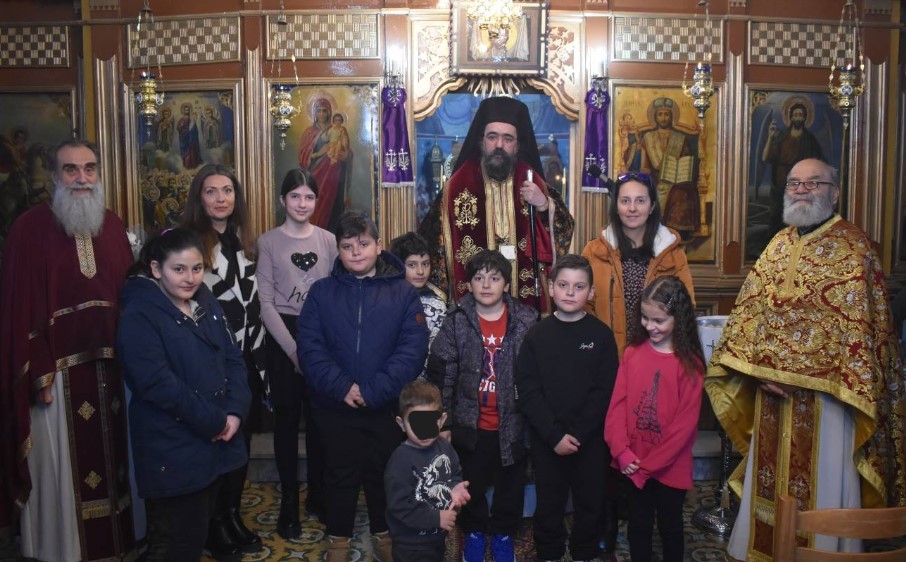 Ο Καστορίας Καλλίνικος σε εκκλησιασμούς Σχολείων σε Διποταμία, Μανιάκοι και Λέχοβο