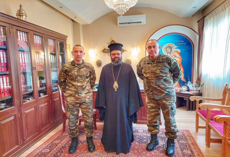 Στον Μητροπολίτη Μαρωνείας ο νέος Διοικητής της 29ης Μηχανοποιημένης Ταξιαρχίας Πεζικού