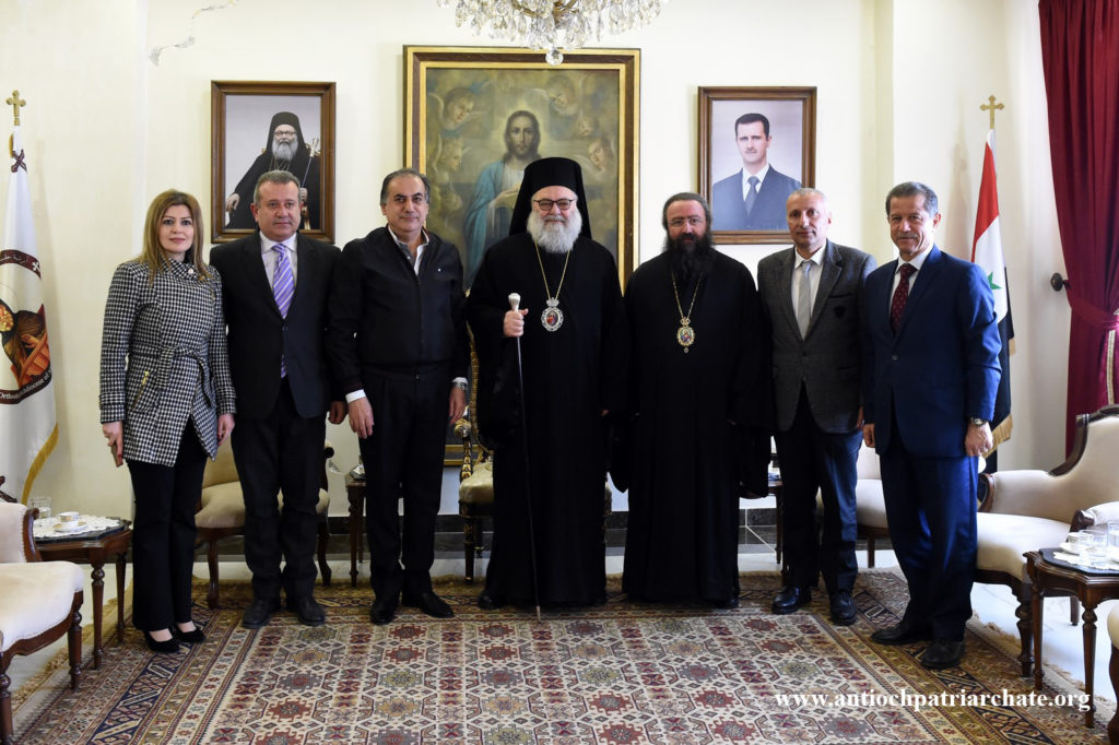 البطريرك يوحنا العاشر يلتقي محافظ حلب السيد حسين دياب