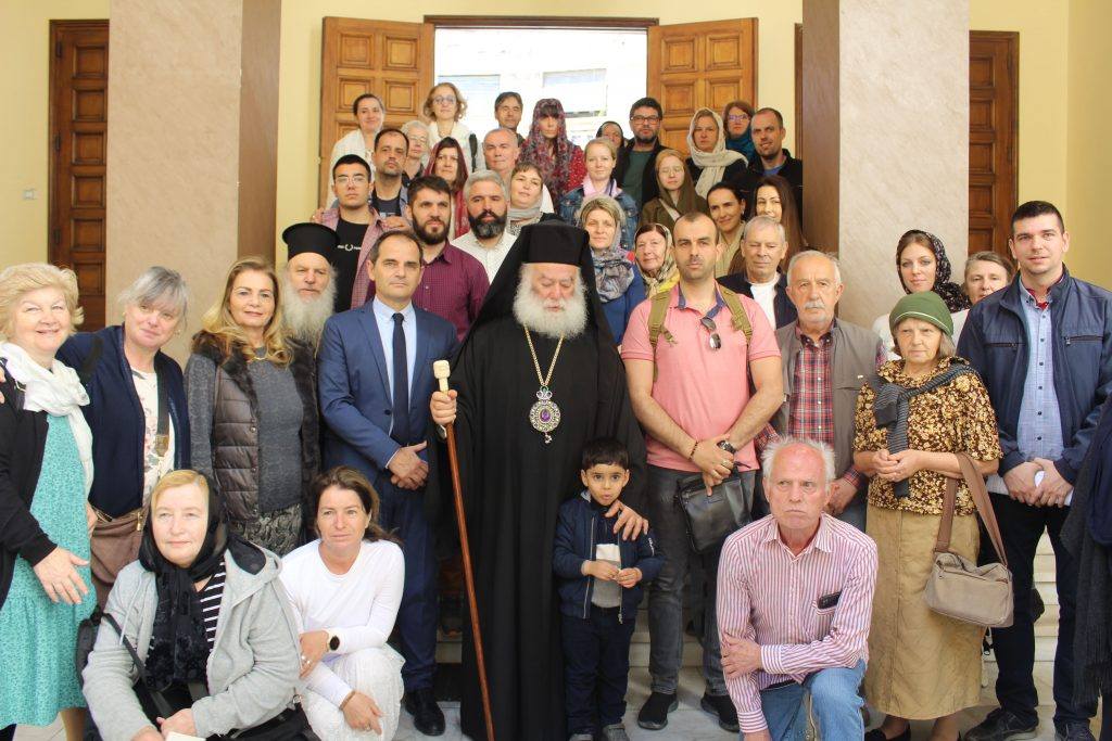 البابا ثيودروس يستقبل رحلة حج من صربيا