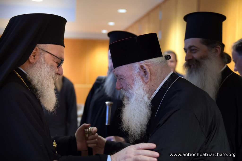 استقبال رئيس أساقفة اليونان والوفد المرافق