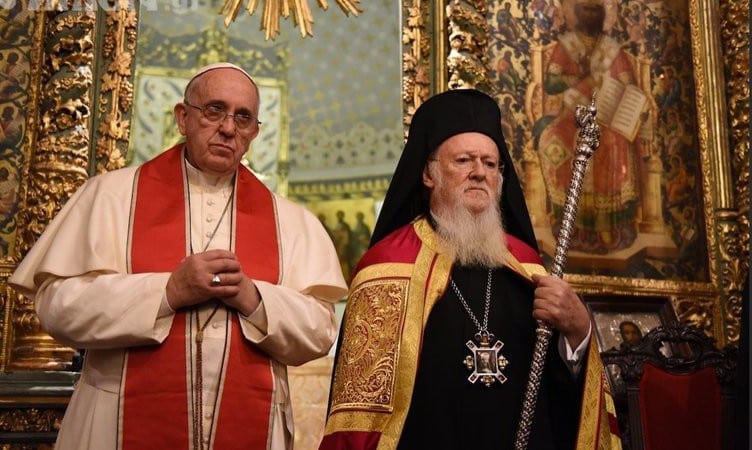 Ευχές από τον Οικουμενικό Πατριάρχη προς τον ασθενούντα Πάπα Φραγκίσκο
