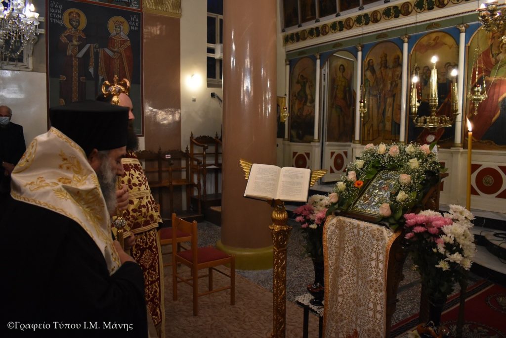 Ο Μητροπολίτης Μάνης στην Πετρίνα για τους Β’ Χαιρετισμούς