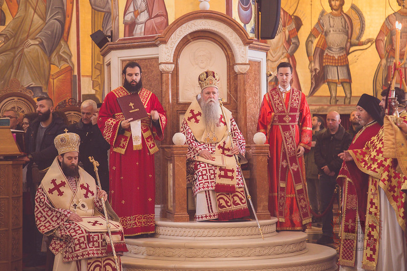 Митрополит Јоаникије у Недјељу Григорија Паламе богослужио у Саборном храму у Подгорици