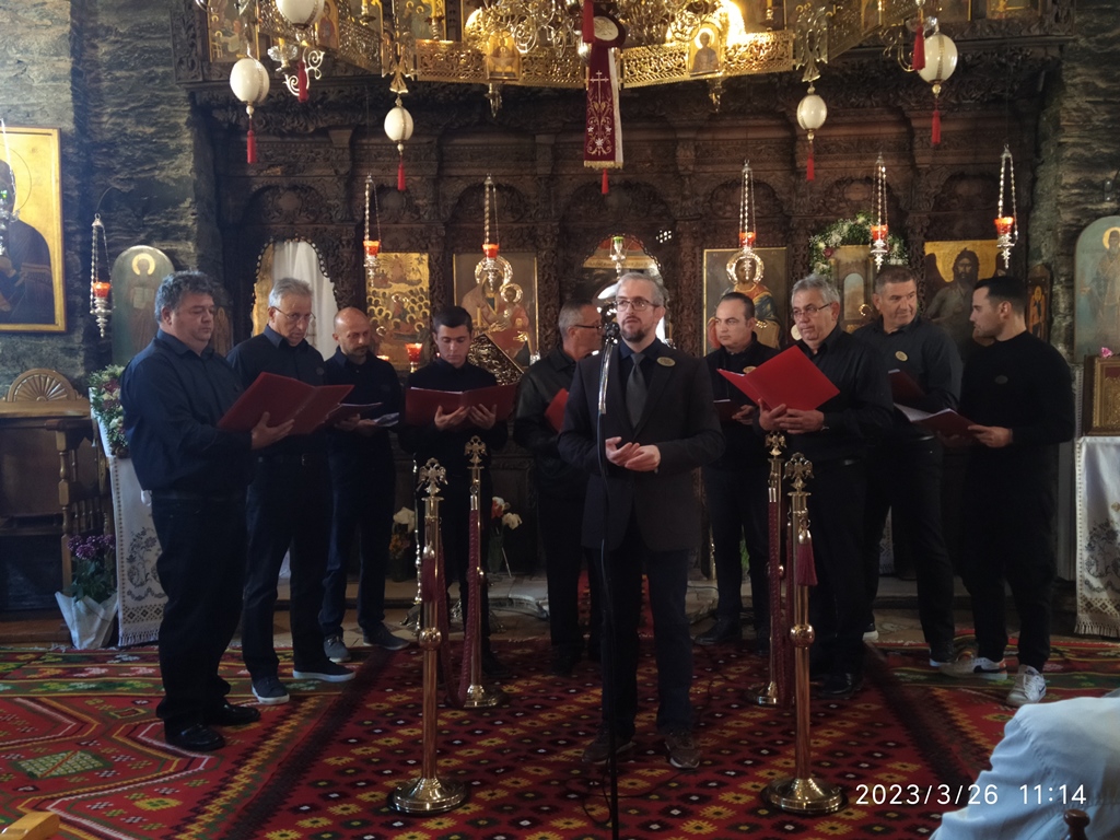 Επίκαιροι θεομητορικοί ύμνοι στην Ιερά Μονή Ευαγγελισμού της Θεοτόκου Σκιάθου