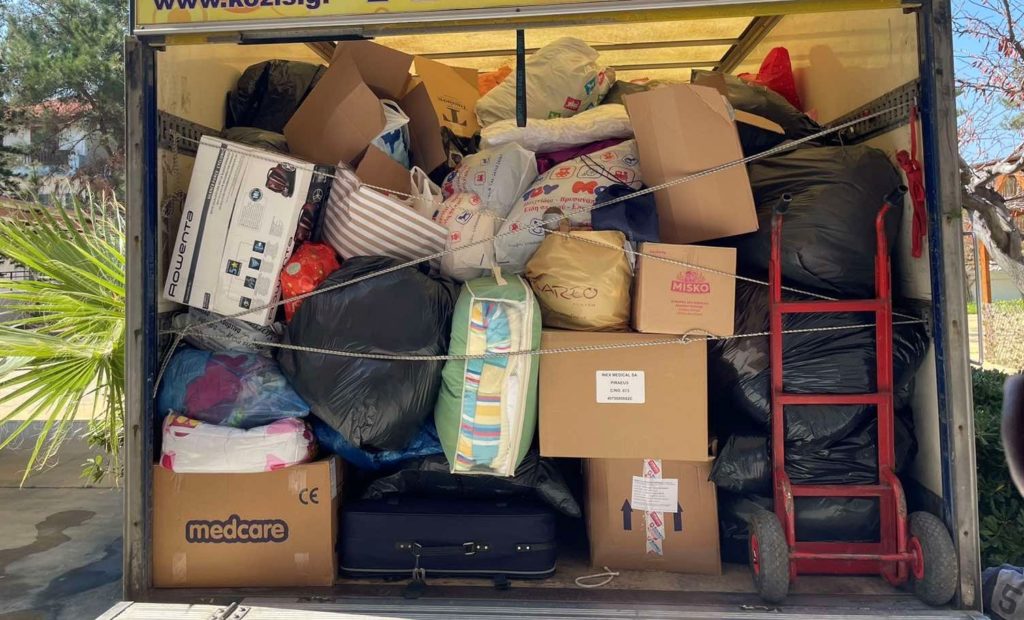 Ολοκληρώθηκε η συλλογή ανθρωπιστικής βοήθειας για την Συρία και την Τουρκία από την Αρχιεπισκοπή Κρήτης