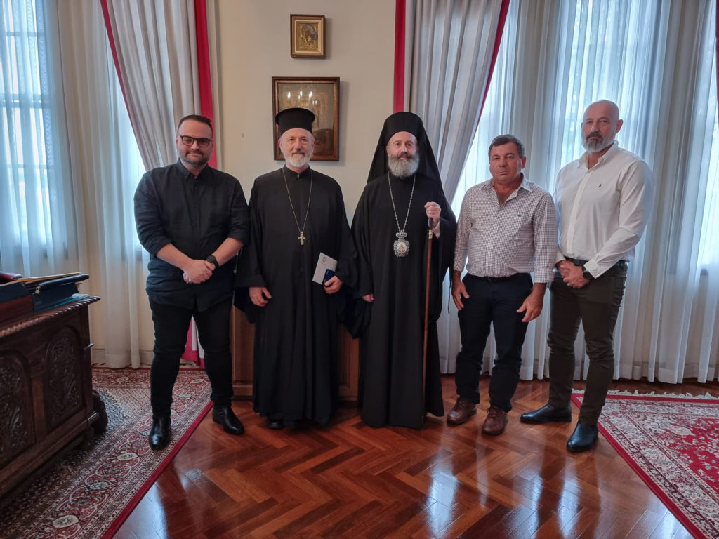 Delegation from newly established Greek Orthodox parish in Darwin received by Archbishop of Australia Makarios