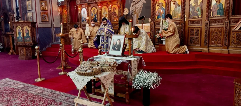 The nine-month Memorial Service of the Late Metropolitan of Pisidia, Former of Korea, Soterios Trampas