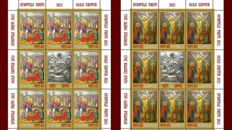 Romfilatelia vestește Învierea Domnului printr-o emisiune de mărci poștale