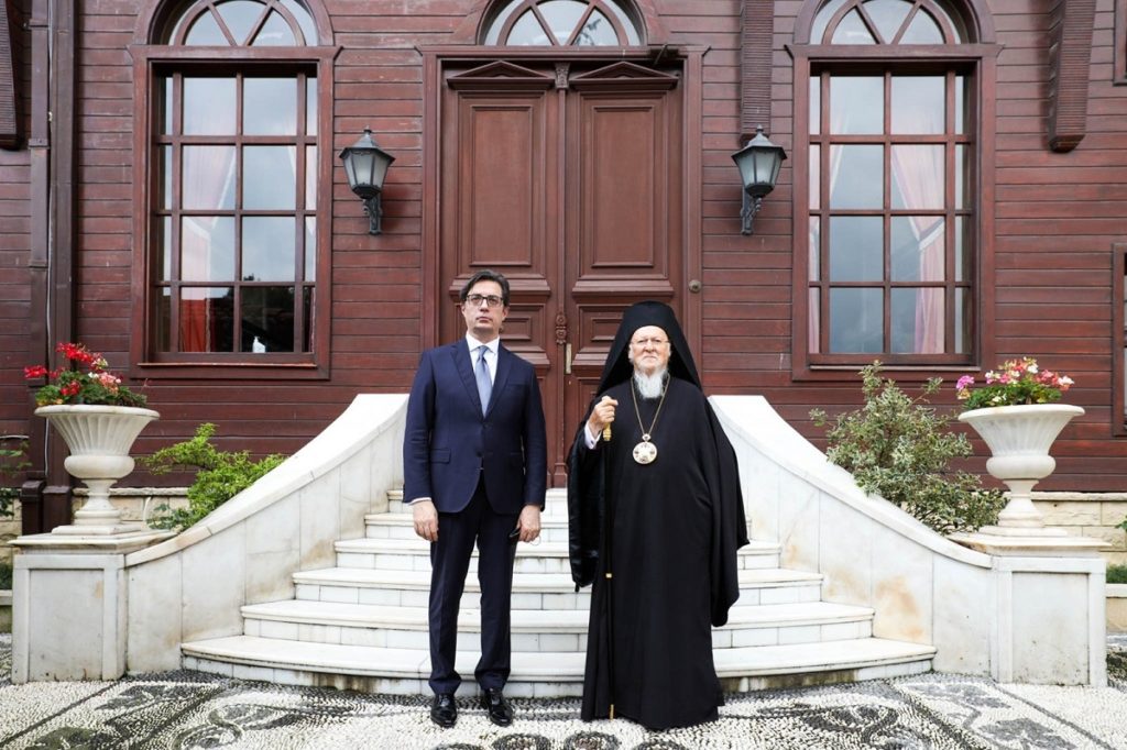 Ecumenical Patriarch Bartholomew receives Republic of North Macedonia President Pendarovski; Tomos of Autocephaly for Archdiocese of Ohrid discussed