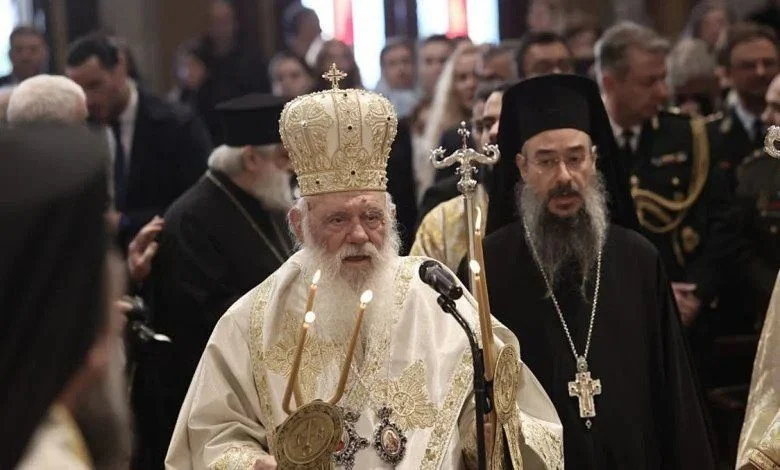 Memorial Service for the victims of the Tempe train tragedy at the Holy Metropolitan Church of Athens