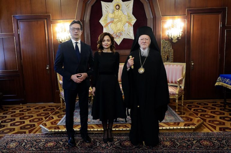 Президентът на Северна Македония се срещна с Вселенския патриарх