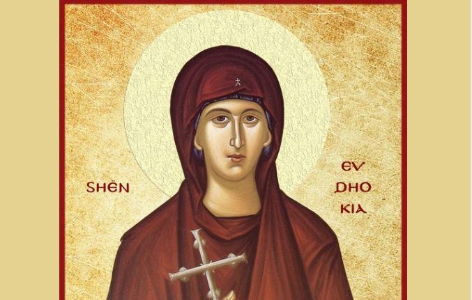 Oshënare dëshmore Evdhokia. Dëshmorët Markeli, Andonina. Albini i Anzherit