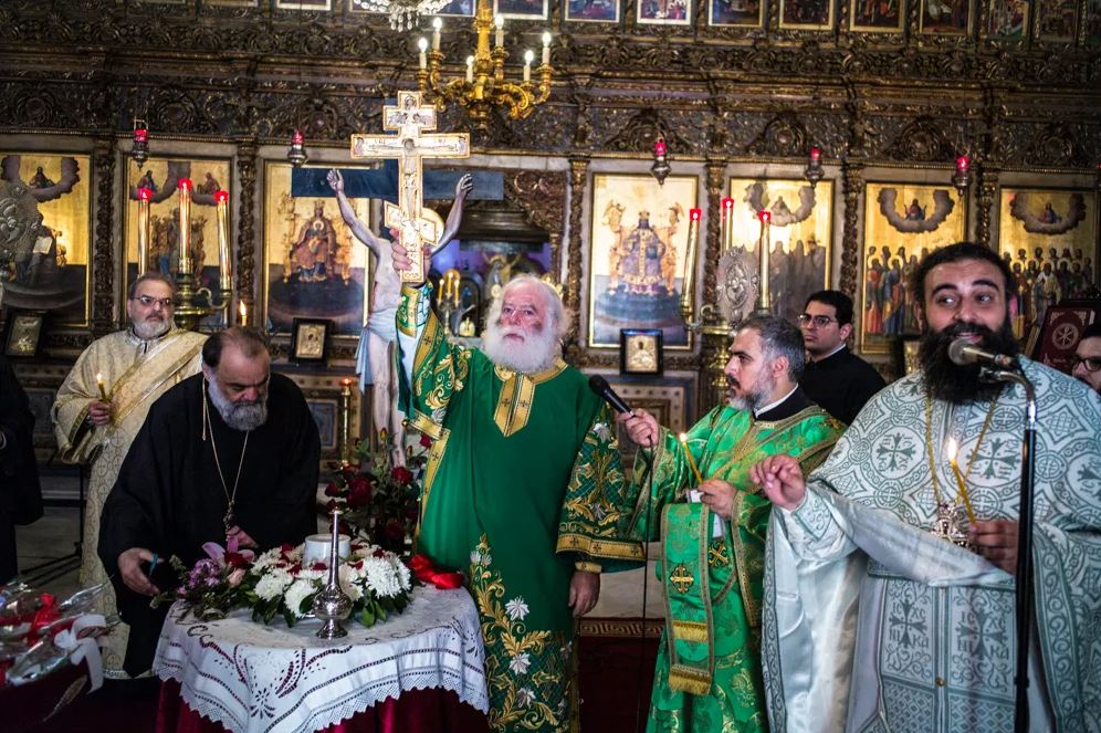 Pope & Patriarch of Alexandria & All Africa Theodoros II officiates at Sunday of the Holy Cross service