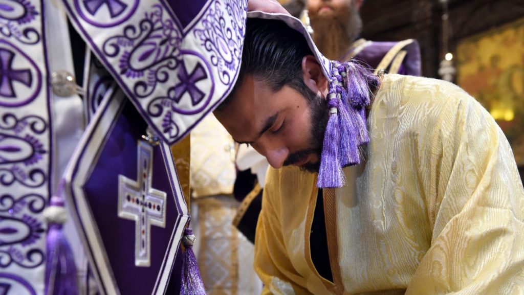 قداس الأحد الرابع من الصوم (أحد القديس يوحنا السلّمي) ورسامة الأخ ابراهيم مصومعي شماساً إنجيلياً