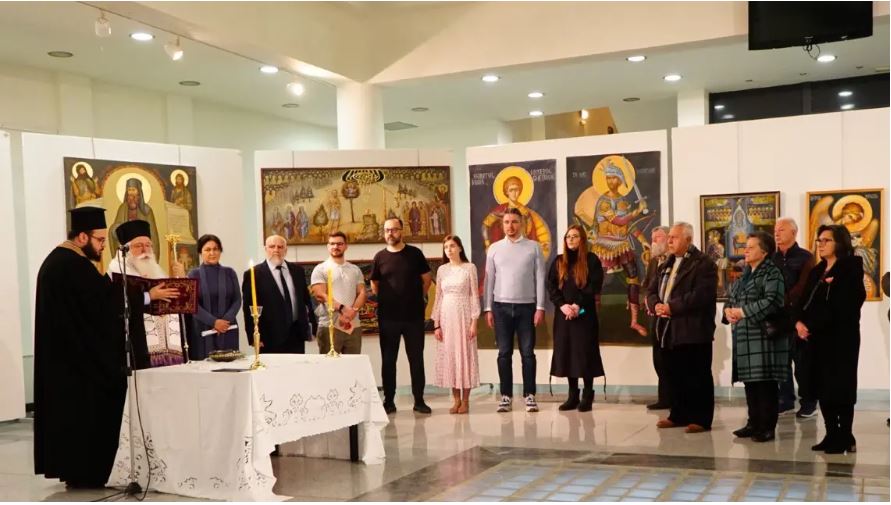 Σπουδαστές αγιογραφίας από το Βουκουρέστι εξέθεσαν τα έργα τους στο Βόλο